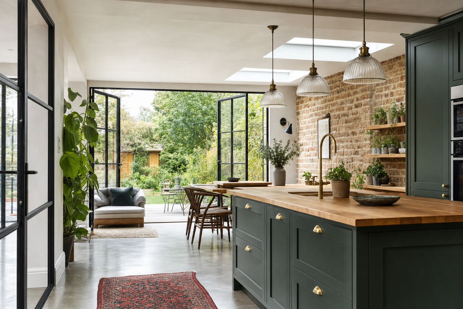 A completed retail-grade interior fit-out